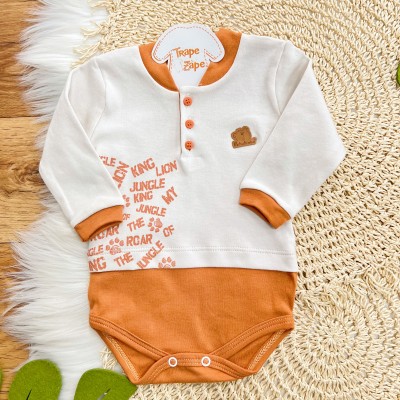 Conj. Body e Calça Saruel Jungle of the Roar - Ferrugem e Gelo